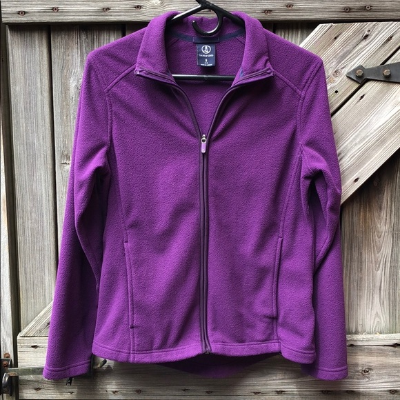 Lands' End Jackets & Blazers - Lands end purple fleece jacket good  condition  S